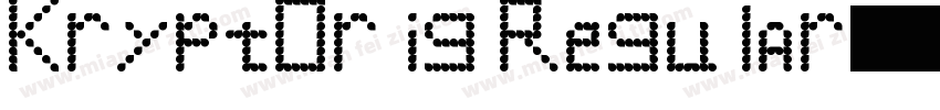 KryptOrig Regular字体转换
